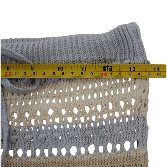 Jessica Simpson Womens Crochet Maxi Skirt With Drawstring Waist Stripes Size XS. - Picture 6 of 7